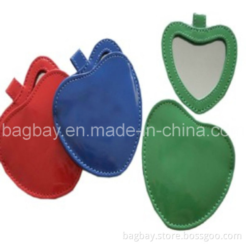 Heart Shape PU Pocket Mirror (COSM09-014)